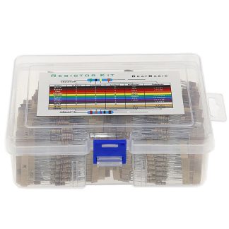 1000PCS 100 valeurs 1/2W 5% 1O -10MO Kit d'assortiment de resistances e film de carbone Composants electroniques