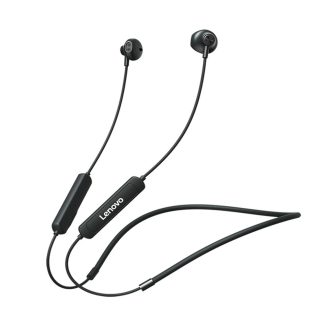 Lenovo SH1 Casque sans fil bluetooth 5.0 Tour de cou magnetique Casques de sport IPX5 ecouteur etanche HIFI ecouteurs e reduction de bruit - Noir