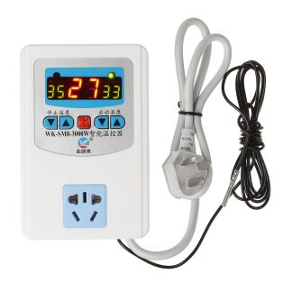 WK-SM8 3000W Thermostat Intelligent Affichage Numerique Micro-ordinateur Thermostat Intelligent Contreleur De Temperature