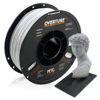 OVERTURE 1.75MM ROCK Filament PETG pour piece d'imprimante 3D