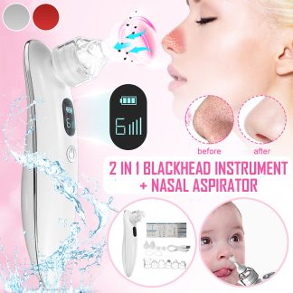 Bakeey All-in-one Blackhead Skin Cleaner LCD Afficher l'aspirateur nasal pour bebe pour le nettoyage - Argente edition de base