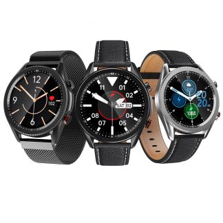 [Appel Bluetooth] Bakeey M98 ecran tactile complet 30 jours en veille Moniteur de pression arterielle de frequence cardiaque Montre personnalisee Face BT5.0 Montre intelligente - N e 3