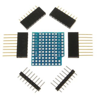 20Pcs Carte d'extension ProtoBoard Shield Pour D1 Mini Carte D'affichage e Double Face Compatible