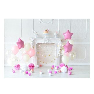 5x3ft 7x5ft rose ballon anniversaire theme photographie toile de fond Studio Prop fond - 150*210cm