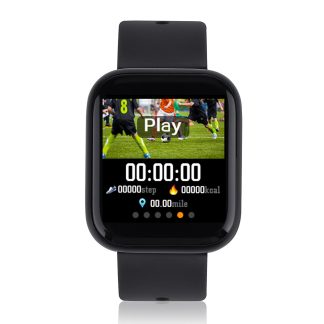 Bakeey M8V Plein ecran Tactile de Frequence Cardiaque Moniteur d'Oxygene de Pression Arterielle Drele Affichage de l'UI - Gris