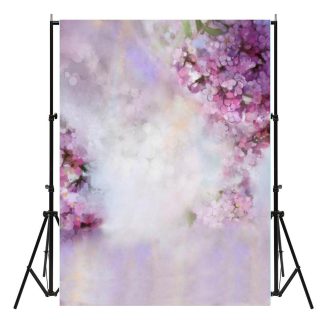 5x7ft vinyle onirique violet fleurs photographie arriere-plans photo shoot toile de fond