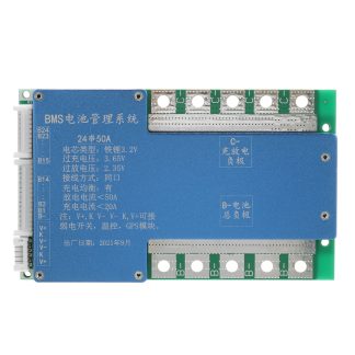 24S serie 24 fer au lithium 72V 50A vehicule electrique Trike moto Lithium Batterie plaque de Protection BMS avec Port equilibre pour 3.2V Batterie