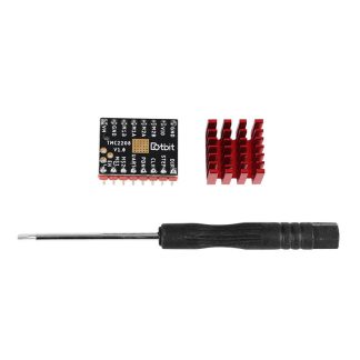 TMC2208 V1.0 Pilote de moteur pas e pas e subdivision elevee, 256 cellules, avec radiateur pour imprimante 3D