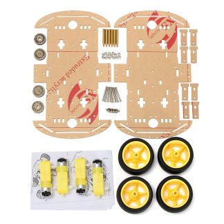 Kits de bricolage de voiture de chessis de robot intelligent 4WD avec encodeur de vitesse magneto pour 51