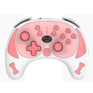 Contreleur de jeu sans fil Ninendo Switch Pro manette de jeu bluetooth avec gyroscope e 6 axes reveil par vibration e double moteur - Blanc