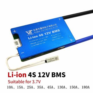 4S 12V Lithium Batterie 3.7V carte de Protection de l'alimentation 10-180A avec fonction d'egalisation de Protection de la temperature Protection contre les surintensites BMS Batterie carte de Protection - 15A