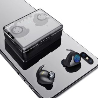 [Vraiment sans fil] ecouteur Bluetooth 5.0 TWS HIFI IPX7 avec reduction de bruit etanche avec etui de charge - Rouge