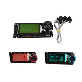 Mini 12864 retro-eclairage RVB LCD ecran d'affichage pour Artillery Hornet 3D Printer Part Support Marlin avec fente pour carte SD pour carte mere SKR Voron 2.4 - b