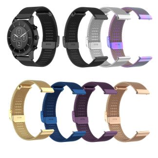 Bakeey montre universelle en acier e mailles 22 mm Bande pour Amazfit Huawei Fossil Garmin Ticwatch montre intelligente couleur Xiaomi Non original - violet