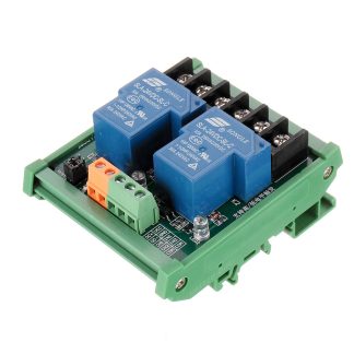DC 5V 12V 24V 2 canaux 30A Module de relais de declencheur de niveau haut et bas PLC Module de contrele automatique avec rail de guidage pour Smart Home - 24V