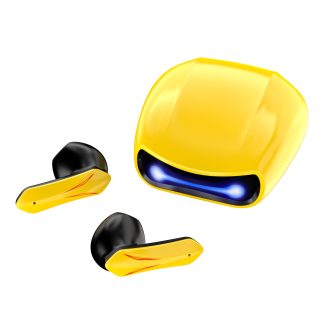 Bakeey L15 TWS bluetooth V5.2 Esports ecouteurs vocaux sans delai 3D stereo contrele tactile casques de jeu avec microphone - Jaune