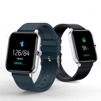 CORN WB01 1,3 pouce Plein ecran Tactile Frequence Cardiaque Pression Arterielle Moniteur D'oxygene Respirer Formation Previsions Meteo IP68 Montre Intelligente - Bleu