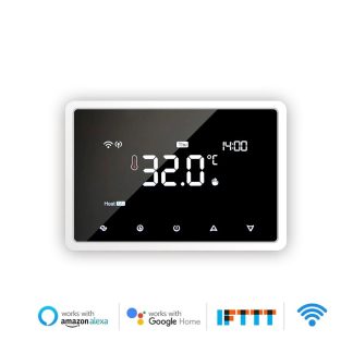 ME98 Tuya WiFi Smart LCD ecran tactile chauffage par le sol thermostat mural APP telecommande fonctionne avec Alexa Google Home