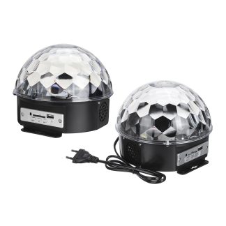 Telecommande portable RGB Changement de couleur Contrele vocal LED Prise en charge de la lumiere disco Lecture sur disque U - Type B