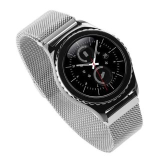 Montre en acier inoxydable de 20 mm Bande Pour engrenage Samsung Galaxy S2 Classic - Dore