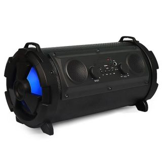 Haut-parleur Bluetooth 30W HIFI Haut-parleurs Barre de son Subwoofer Colonne Musique Stereo Basse Radio FM Haut-parleurs portables exterieurs - Noir