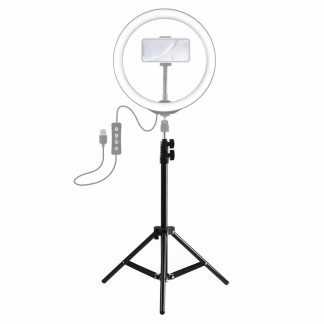 PULUZ PU419 1.1 M trepied pliable lumiere Stand Holder pour anneau video lumiere Flash toile de fond photographie fond Youtube Tik Tok diffusion en direct