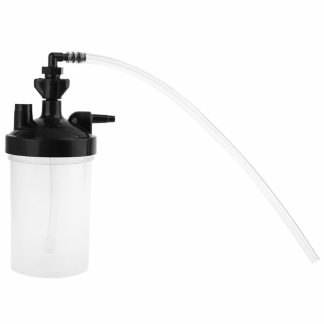 Bouteille e bulles d'oxygene - Bouteille d'eau pour humidificateur d'humidite et connecteur de tube coude 12 "pour concentrateur d'oxygene