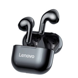 Lenovo LP40 TWS bluetooth 5.0 ecouteurs sans fil ecouteurs HiFi stereo basse double diaphragme Type-C IP54 casque de sport etanche avec micro - Blanc