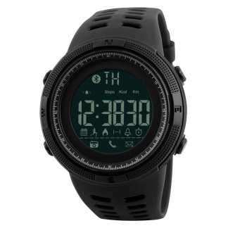 SKMEI 1250 Bluetooth Sports Montre Intelligente Notification d'Appel Message Pedometre 50M etanche - Dore
