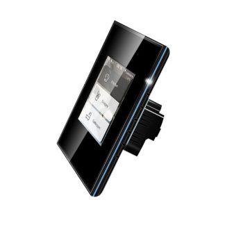 110/220V 4 en 1 Wifi LCD ecran tactile interrupteur d'eclairage mural intelligent interrupteur de maison intelligente Support Homekit Alexa Google Home - Blanc Prise 220V UE