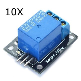 10Pcs 5V Module de relais 5-12V TTL Signal 1 Channel High Expansion Board