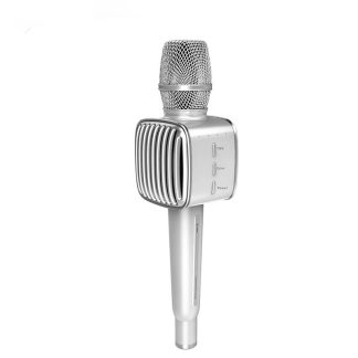 Tosing G1 Microphone de karaoke en aluminium 58mm Type dynamique Duo sans fil Bluetooth TWS Microphone de karaoke - Argente