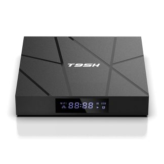 T95H Allwinner H616 Quad Core SDRAM 2GB ROM 16GB 2.4G Wifi Android 10.0 UHD 6K HDR TV Box Soutien 4K Youtube Netflix VP9-10 H.265 6K @ 30fps - Prise UE