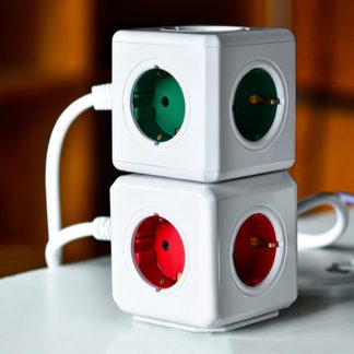 Bakeey 10A 2 prise USB 4 EU Plug Cube Prise de courant portable - Sans fente USB Sans ceble