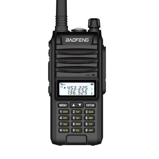 BAOFENG UVF10 8W 4800mAh grande puissance radio portative talkie-walkie IP67 etanche UV double trois Bande talkie-walkie 400-520 MHz 128 canaux hetel civil - Prise UE