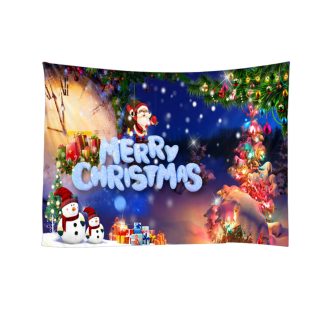 Noel pere noel tapisserie tenture murale hiver couvre-lit jeter couverture photographie toile de fond fond - 200 * 150cm