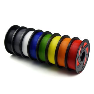TWO TREESe Blanc/Rouge/Orange/Noir/Jaune/Gris/Bleu/Vert 1.75mm 1KG/Roll PLA Filament pour Pritner 3D - Noir