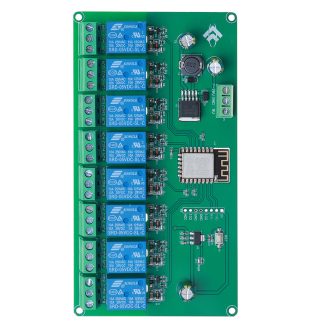 Alimentation 5 V / 7-28 V 8 canaux ESP8266 Module de relais WIFI 8 voies ESP-12F carte de developpement carte de developpement secondaire