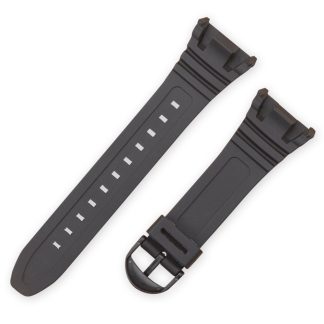 Montre de remplacement de bracelet noir en PU Bande pour CASIO W-96H