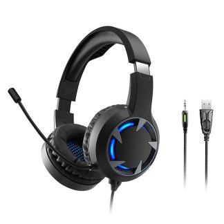 Casque de jeu Bakeey filaire stereo pour basses surround pour PS4 nouveau pour Xbox One PC avec micro