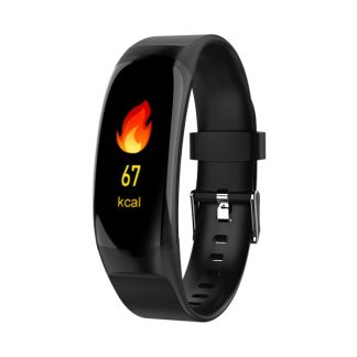 Bakeey MK04 0.96 'Moniteur de pression arterielle e luminosite reglable Fitness Tracker Sport Bracelet intelligent - Gris