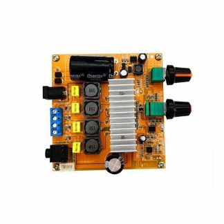 50W + 50W TDA3116 Carte d'amplificateur Bluetooth 5.0 Interface d'entree audio externe e 2 canaux 50W x 2 Traitement du son des basses preamplifiees DC12V DC24V