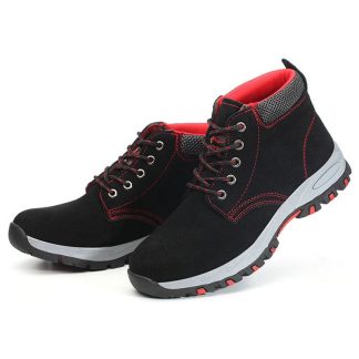 Bottes de securite pour hommes Chaussures de randonnee en acier e bout renforce en acier - 40 verges EU Brun