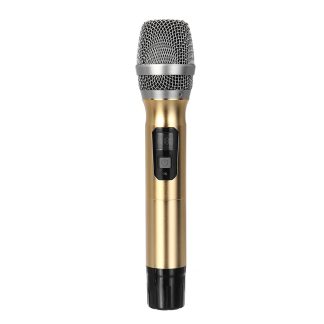 Portable UHF Microphone sans fil Systeme 2 Microphones de poche Lecteur de haut-parleur avec recepteur numerique pour Stage Bar Show Perform - une