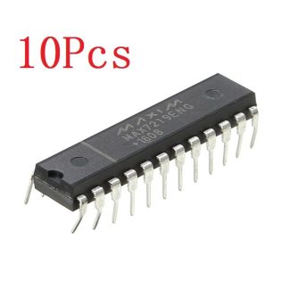 10 pieces IC MAX7219 PMIC DIP-24 broches 8 bits LED pilote d'affichage
