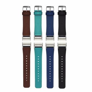 Montre en cuir de rechange Bande Dragonne pour Fitbit Charge 2 - Vert