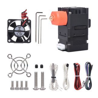 BIQUe H2 Extrudeuse Extrudeuse e engrenages e double entraenement direct pour BIQU-BX Ender-3 V2/Ender-3pro Imprimante 3D Filament TPU et TPE adapte / Rapport d'engrenage 7 e 1 / Tube en teflon Capricorne - 24v 40w