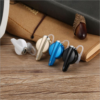 Sport Mini oreille suspendue style unique oreille sans fil bluetooth ecouteur casque casque - Blanc