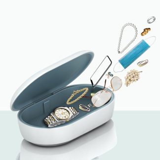 Boete de rangement de desinfection de sterilisateur d'ozone e lumiere ultraviolette UV pour masque de telephone