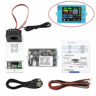VAC8610F voltmetre sans fil voltmetre amperemetre solaire Batterie capacite de coulometre de charge detecteur de puissance 100 V/500 V 50A/100A/200A300A/500A - 100A 100V
